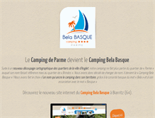 Tablet Screenshot of campingdeparme.com
